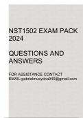 NST1502 Exam pack 2024(Questions and answers)