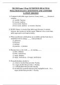 NR 228 Exam 1 Prep NUTRITION HEALTH & WELLNESS EXAM 1 QUESTIONS AND ANSWERS LATEST 2024/2025