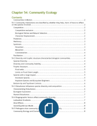 Campbell Biology Chapter 54 Community Ecology
