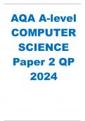 AQA A-level  COMPUTER  SCIENCE  Paper 2 QP  2024