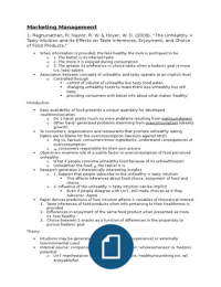 Marketing Management Week 4 Academic Papers