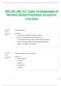  BIO 201_MH_V3  Topic 13 (Integration of Nervous System Functions) Straighter Line Quiz