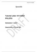 Tutorial Letter 101/3/2024 PVL3701  Semesters 1 and 2  Department of Private Law