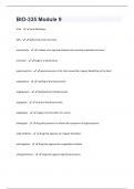 BIO-335 Module 9 Exam Questions And Answers!!