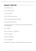 Module 7 BIO 335 Exam Questions And Answers!!
