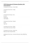 NPTE Dermatomes & Myotomes Questions with correct answers