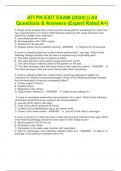 ATI PN EXIT EXAM (2024) || All Questions & Answers (Expert Rated A+)