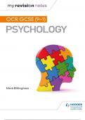  OCR GCSE (9-1) Psychocology