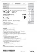 Additional Science CH2FP Unit Chemistry C2