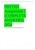 NST1501 Assignment 3 (COMPLETE ANSWERS) 2024