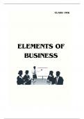 Elements of Business book class 10