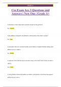 Cos Exam Ace 3 Questions and  Answers | New One | Grade A+