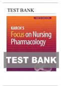 Focus On Nursing Pharmacology 9th Edition Karch TEST BANK | 9781975180409 | All Chapters Included