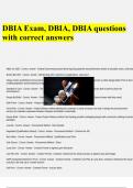 DBIA Exam, DBIA, DBIA questions with correct answers.