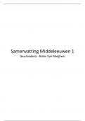 Samenvatting -  Middeleeuwen 1 (B-ODISEE-JPO0U8)