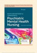 TEST BANK Davis Advantage for Townsend's Psychiatric Mental Health Nursing, 11th Edition Newest Editions