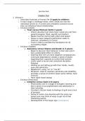 Quiz One Study Guide Pediatric Nursing (NURS370)