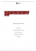 SNHU IDS 150 5-2 Short Paper: Project Draft Two Updated 2024 with complete solution