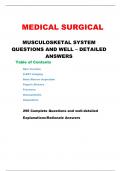 MUSCULOSKETAL SYSTEM QUESTIONS AND WELL – DETAILED ANSWERS