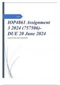 IOP4861 Assignment 3 2024 (757506)- DUE 20 June 2024