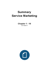 Summary Service Marketing