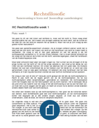 Hoorcollege aantekeningen rechtsfilosofie (samenvatting)