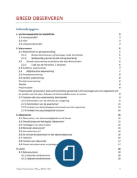 Samenvatting Breed observeren (semester 1, jaargang 1) AP Artesis Plantijn