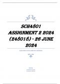 SCH4801 Assignment 2 2024 (248018) - 26 June 2024