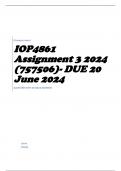 IOP4861 Assignment 3 2024 (757506)- DUE 20 June 2024