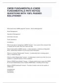 CMDB FUNDAMENTALS (CMDB FUNDAMENTALS PATH NOTES) QUESTIONS WITH 100% PASSED SOLUTIONS!!