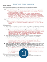 A level History - All Possible Arguments for Strong Weak/ Dictator With Multiple Examples - Nazi Germany controversy essay - Kaiser to Fuhrer