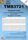 TMS3721 Assignment 2 (COMPLETE ANSWERS) 2024 - 21 June 2024