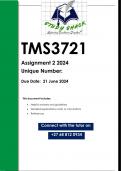 TMS3721 Assignment 2 (QUALITY ANSWERS) 2024