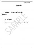  Tutorial Letter 101/0/2024 IOP4861  Year module  Department of Industrial and Organisational Psychology