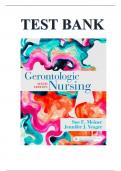 Test Bank For Gerontologic Nursing 6th Edition - By Authors: Sue Meiner, and Jennifer Yeager eBook ISBN: 9780323498098 Paperback ISBN: 9780323498111 