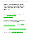 KENTUCKY BOILER EXAM  QUESTIONS WITH CORRECTRY ANALYZED ANSWERS (ACTUAL EXAM) ALREADY GRADED A+ LATEST 2024