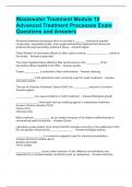 Wastewater Treatment Module 10 Advanced Treatment Processes Exam Questions and Answers