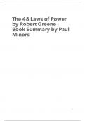 detailed summary about famous psychology "48 laws of power" 