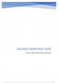 ADL2601 EXAM PACK 2024