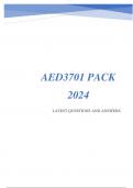 AED3701 EXAM PACK 2024