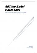 ABT1519 EXAM PACK 2024