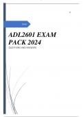 ADL2601 EXAM PACK 2024