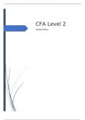 Chartered Financial Analyst (CFA) Level 2 - COMPLETE  Study Notes (Top 10%)