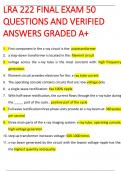 LRA 222 FINAL EXAM 50 QUESTIONS AND VERIFIED ANSWERS GRADED A+