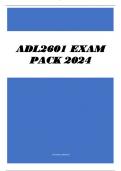 ADL2601 EXAM PACK 2024