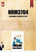 HRM3704 Assignment 3 2024 (ANSWERS)