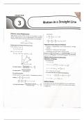 Best short notes physics , motion in a straight line 