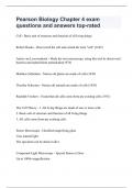 Pearson Biology Chapter 4 exam questions and answers top-rated