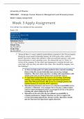 HRM498  Wk 3 Apply Assignment