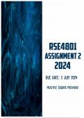 RSE4801 Assignment 2 2024  | Due 3 July 2024